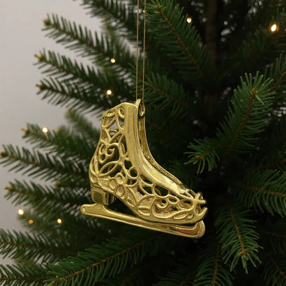 Gold Christmas Ornaments – Metallic Holiday Baubles (Set 3)