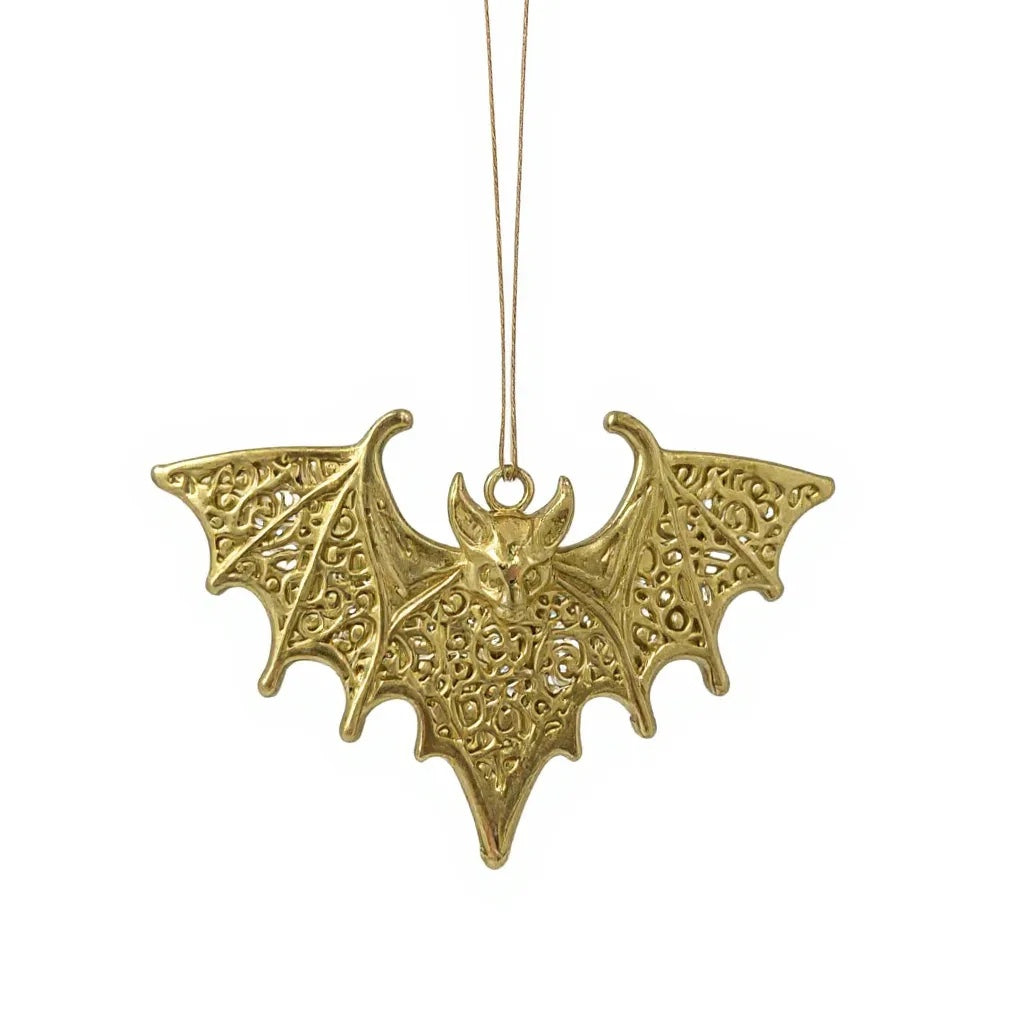 Gold Christmas Ornaments – Metallic Holiday Baubles (Set 3)