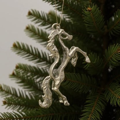 Silver Christmas Ornaments – Metallic Holiday Baubles (Set 1)