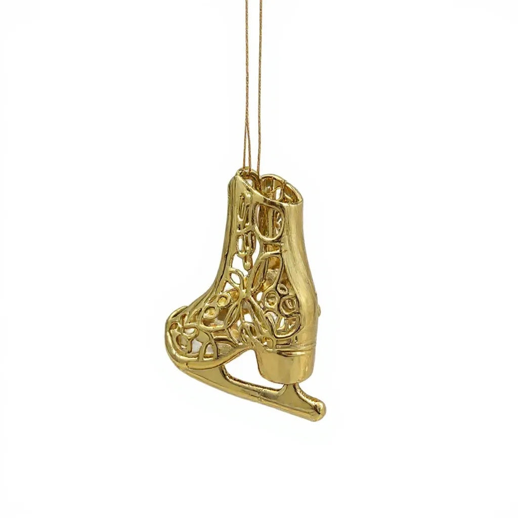 Gold Christmas Ornaments – Metallic Holiday Baubles (Set 3)
