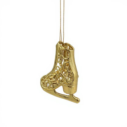 Gold Christmas Ornaments – Metallic Holiday Baubles (Set 3)