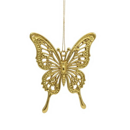 Gold Christmas Ornaments – Metallic Holiday Baubles (Set 3)