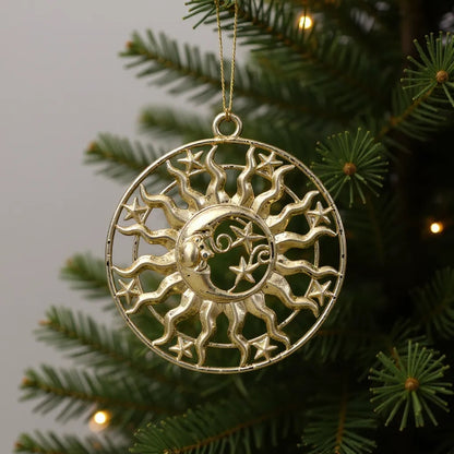 Gold Christmas Ornaments – Metallic Holiday Baubles (Set 2)