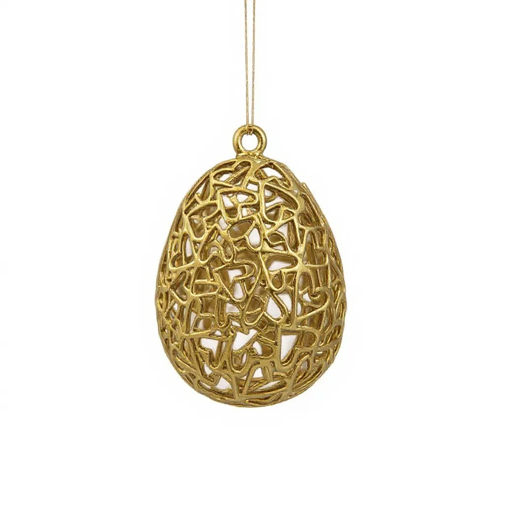 Gold Christmas Ornaments – Metallic Holiday Baubles (Set 2)