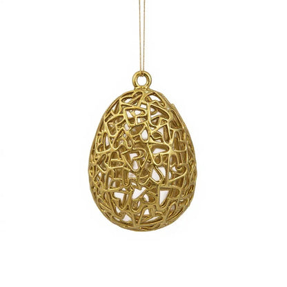 Gold Christmas Ornaments – Metallic Holiday Baubles (Set 2)