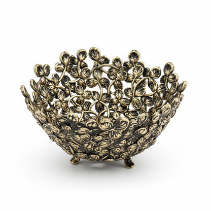 Small Leaf Bowl - Decorative Serveware | Nut Bowl | Centrepiece | Home Accent | Gold, Silver or Antique Finish