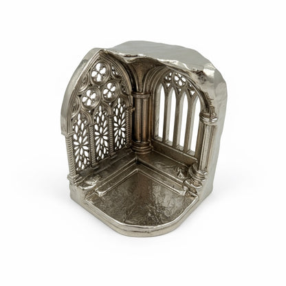 Gothic Cathedral Tealight Holder | Shadow-Casting Candle Holder for Home Décor