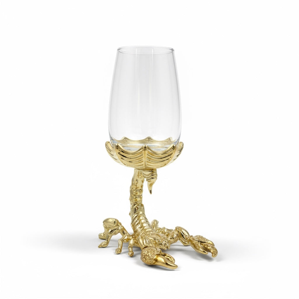 Set of 2/Set of 4 - Scorpion Wine Glasses