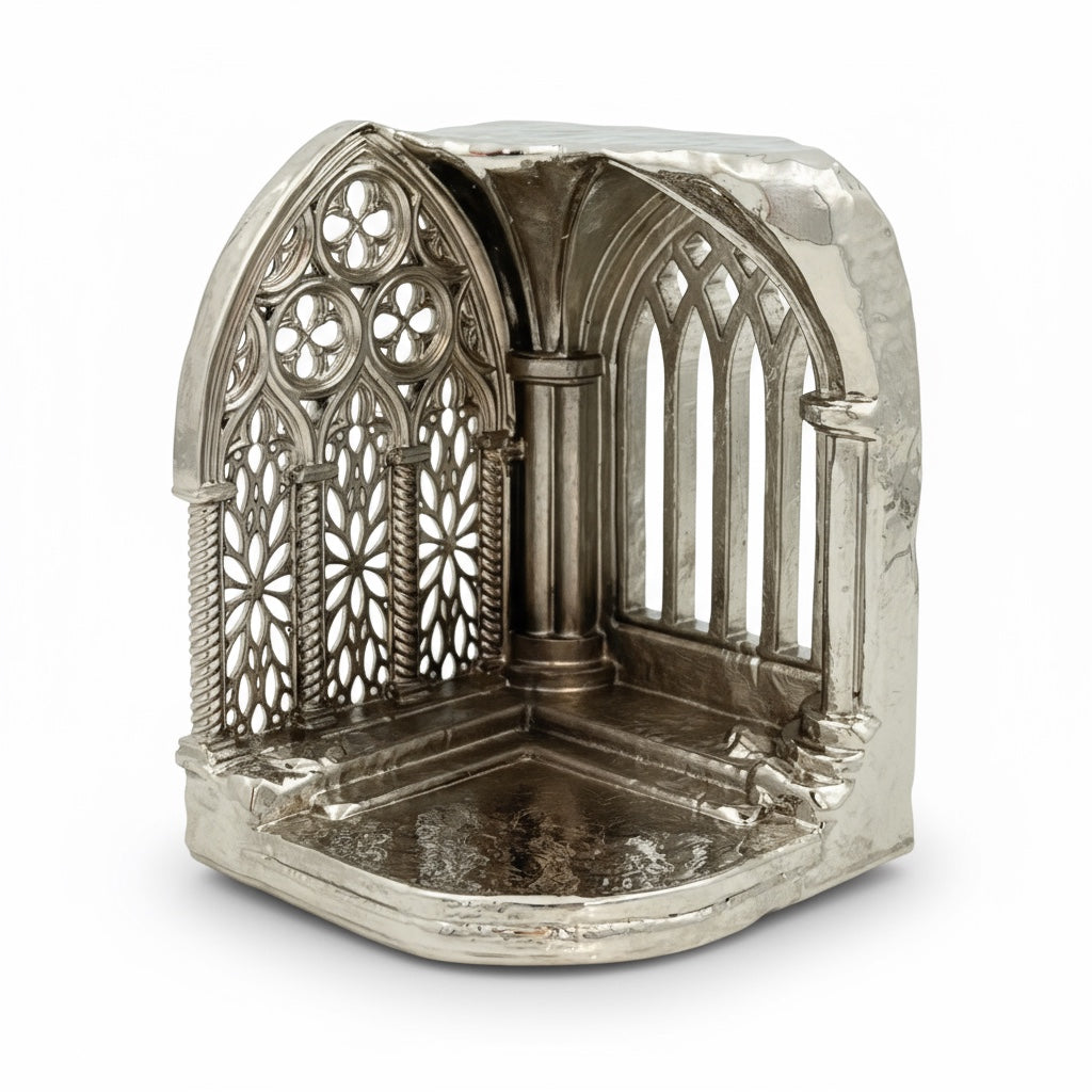 Gothic Cathedral Tealight Holder | Shadow-Casting Candle Holder for Home Décor