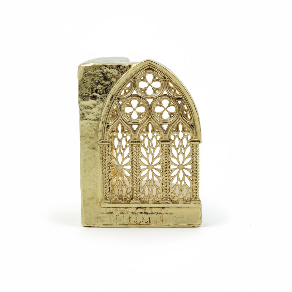 Gothic Cathedral Tealight Holder | Shadow-Casting Candle Holder for Home Décor