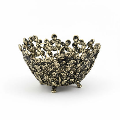Small Leaf Bowl - Decorative Serveware | Nut Bowl | Centrepiece | Home Accent | Gold, Silver or Antique Finish