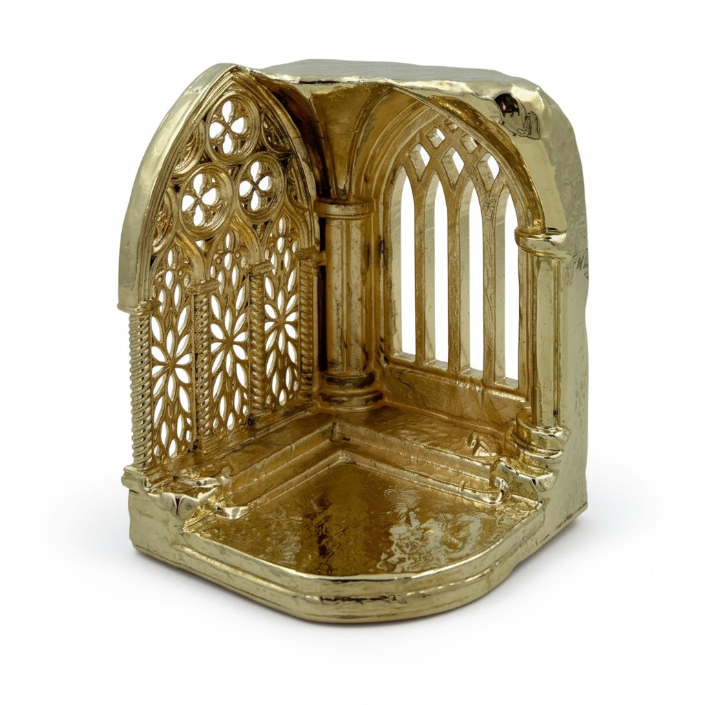 Gothic Cathedral Tealight Holder | Shadow-Casting Candle Holder for Home Décor