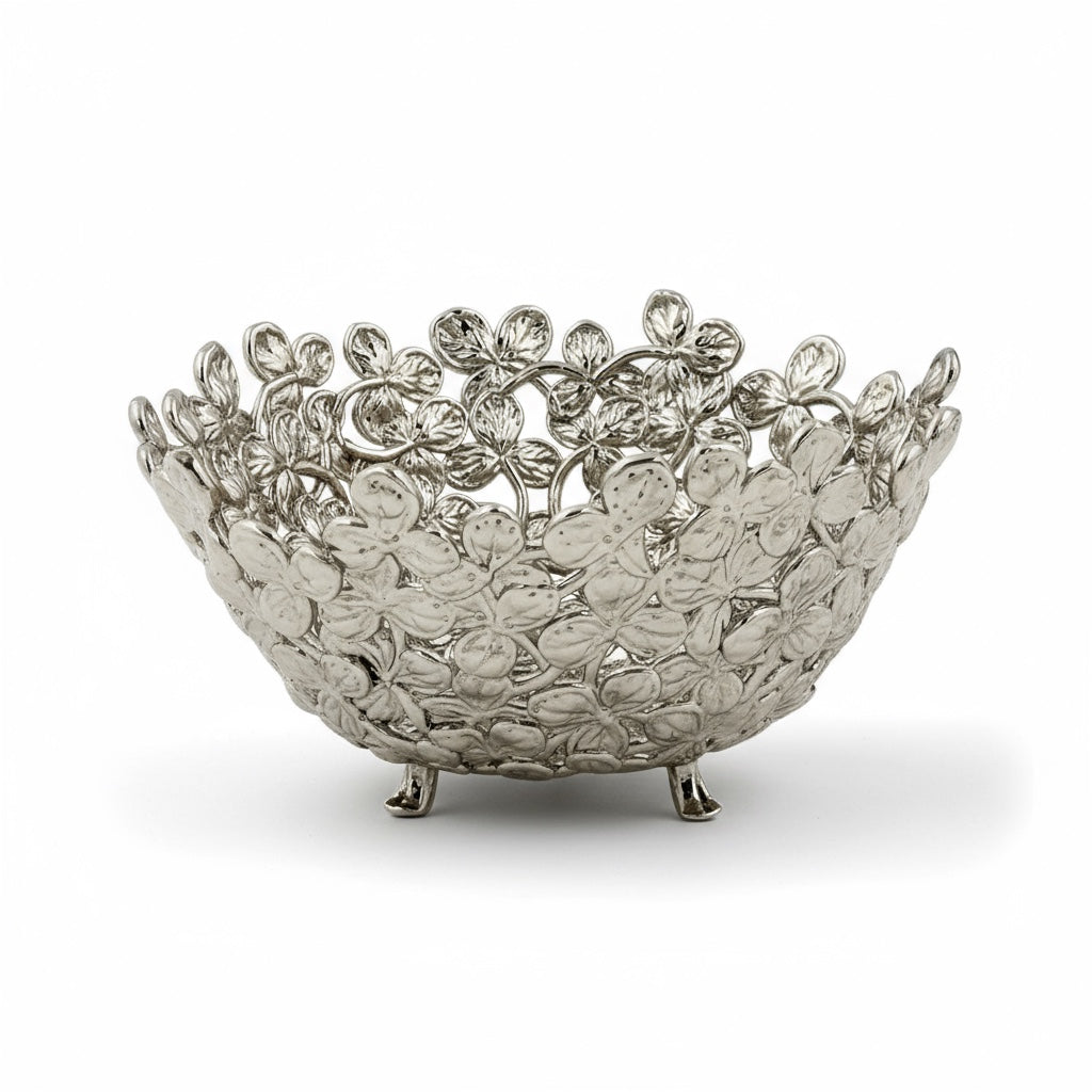 Small Leaf Bowl - Decorative Serveware | Nut Bowl | Centrepiece | Home Accent | Gold, Silver or Antique Finish