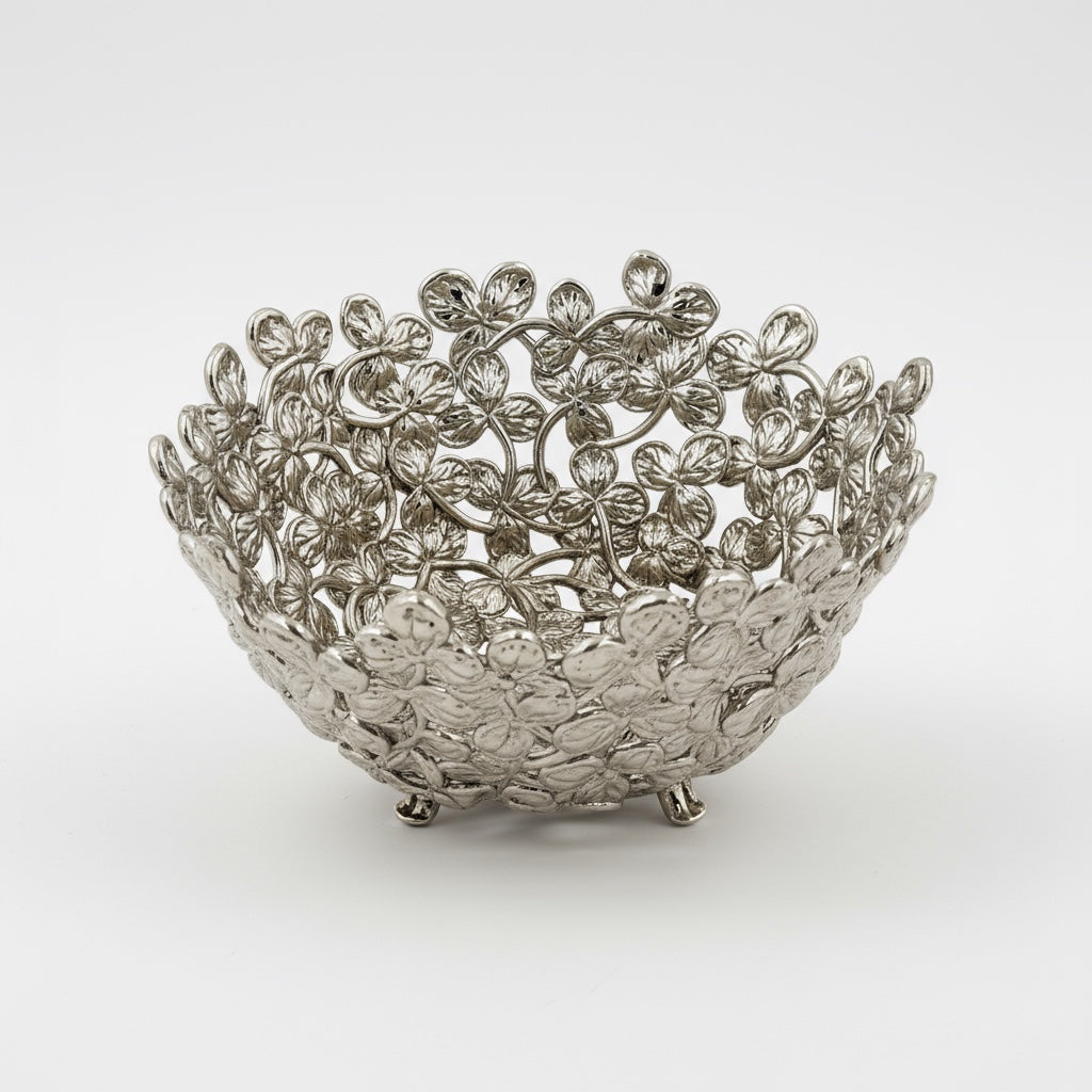 Small Leaf Bowl - Decorative Serveware | Nut Bowl | Centrepiece | Home Accent | Gold, Silver or Antique Finish