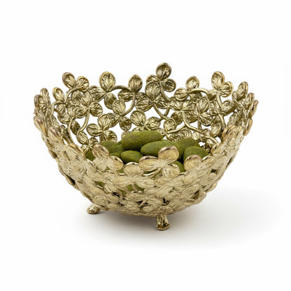 Small Leaf Bowl - Decorative Serveware | Nut Bowl | Centrepiece | Home Accent | Gold, Silver or Antique Finish