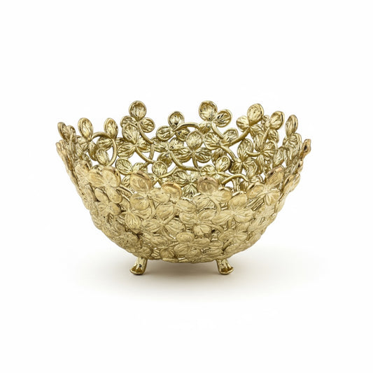 Small Leaf Bowl - Decorative Serveware | Nut Bowl | Centrepiece | Home Accent | Gold, Silver or Antique Finish