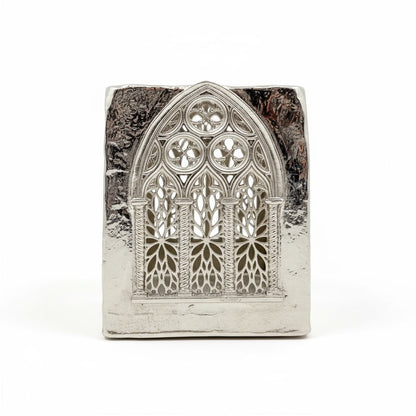 Gothic Cathedral Tealight Holder | Shadow-Casting Candle Holder for Home Décor