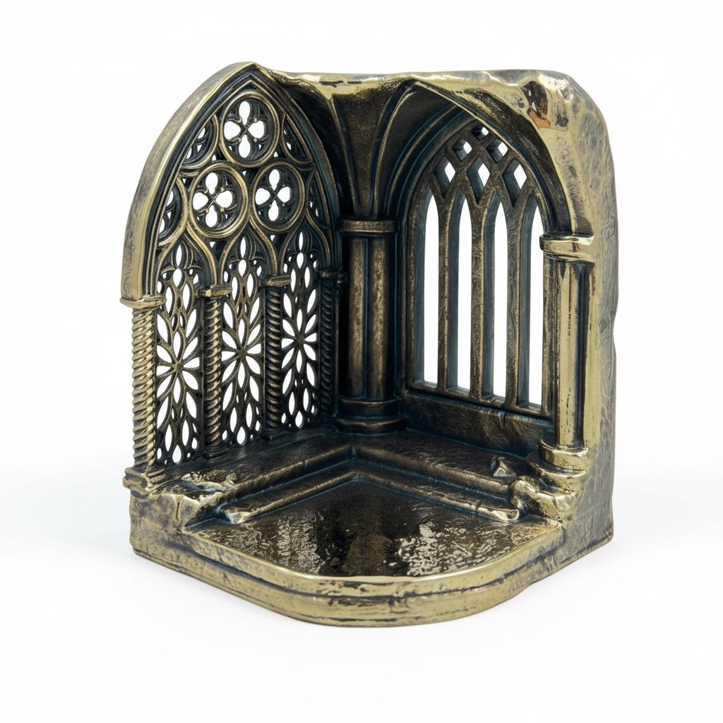 Gothic Cathedral Tealight Holder | Shadow-Casting Candle Holder for Home Décor