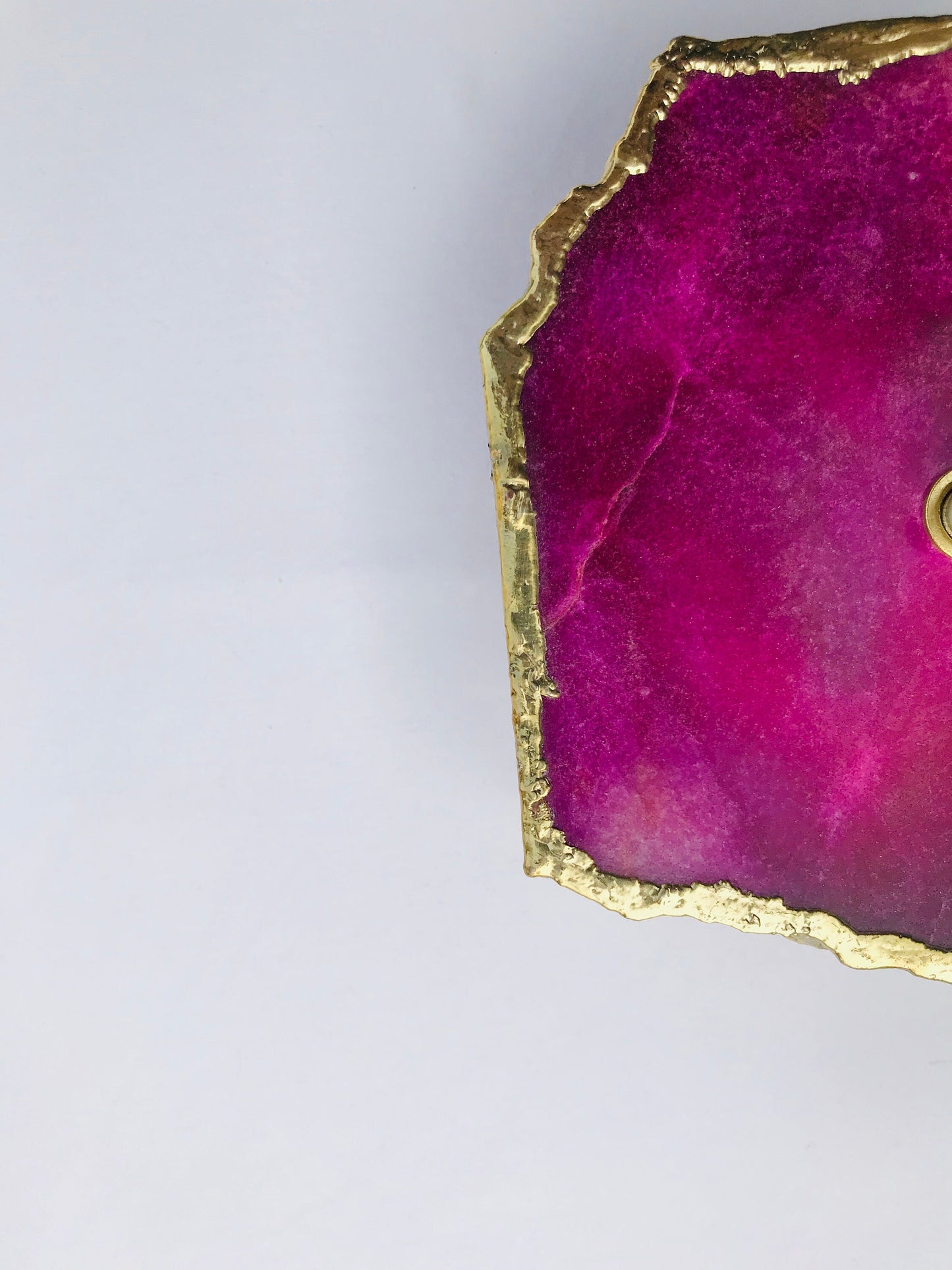 Magenta Agate Aventurine  Wall/Desk Clock/Personalised Momento