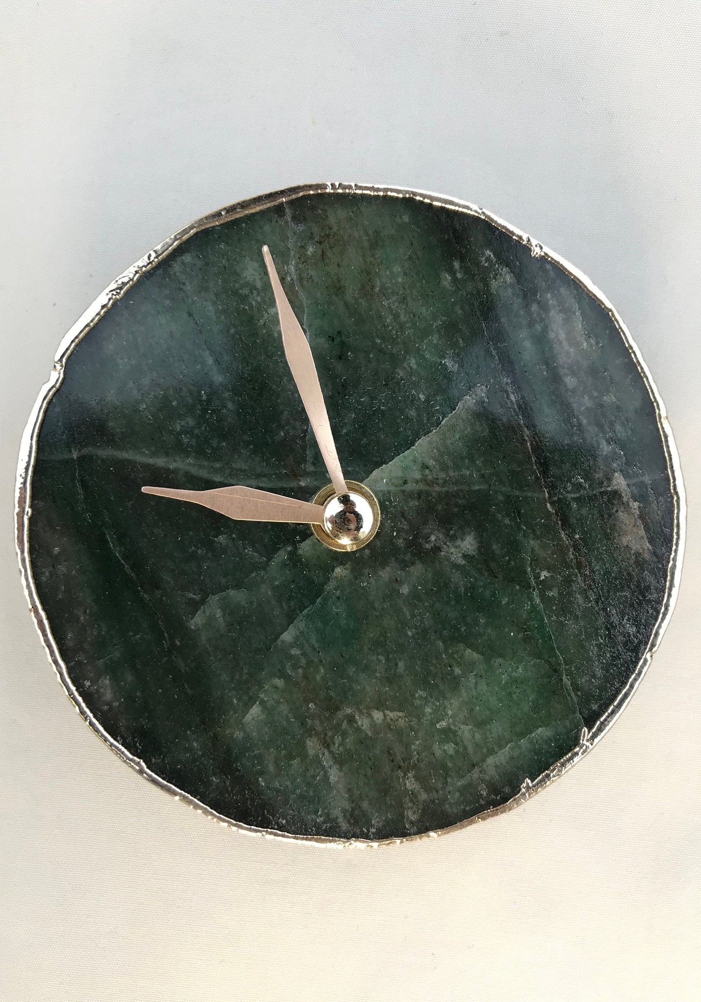 Sage Green Agate Desk/Wall Clock/Personalised Momento