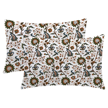 Sydney - 3 Piece Crewel Embroidered Duvet Set | Linen Cotton Mix | Embroidered Duvet Cover with Embroidered Pillowcases | Handmade | Soft
