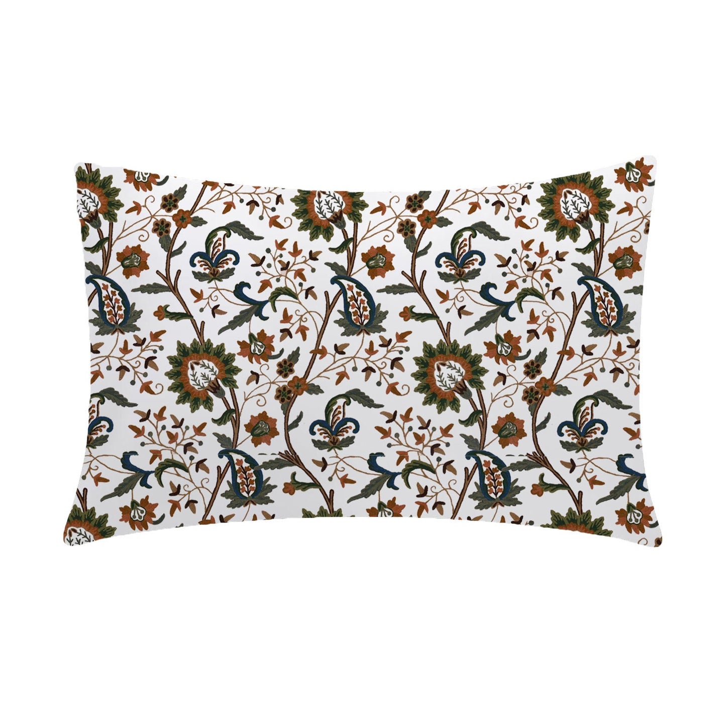 Sydney - 3 Piece Crewel Embroidered Duvet Set | Linen Cotton Mix | Embroidered Duvet Cover with Embroidered Pillowcases | Handmade | Soft
