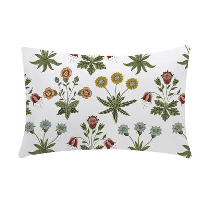 Jolie - 3 Piece Crewel Embroidered Duvet Set | Linen Cotton Mix | Embroidered Duvet Cover with Embroidered Pillowcases | Handmade | Soft