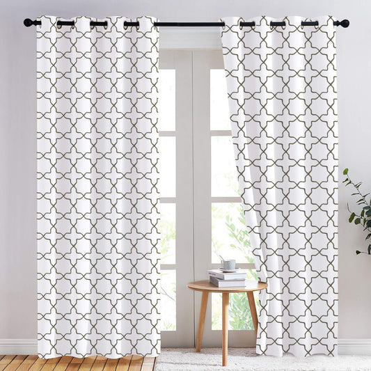 Ondine - Set of 2 Panels Crewel Embroidered Curtains | Linen Cotton Mix | Fully Embroidered | Lined