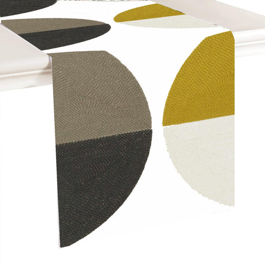 Melina- Crewel Embroidered Table Runner | Linen Cotton Mix | Soft | Handmade | Cotton Linen Backing | Customisable Sizes