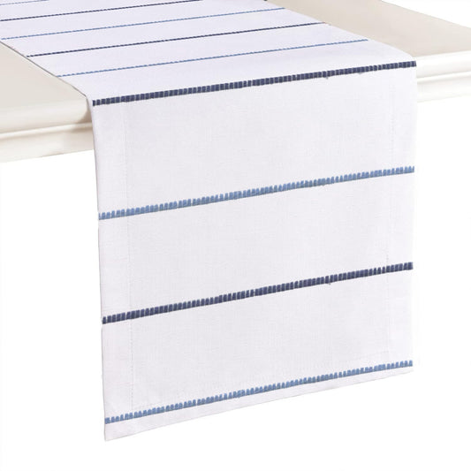Seraphina - Crewel Embroidered Table Runner | Linen Cotton Mix | Soft | Handmade | Cotton Linen Backing | Customisable Sizes